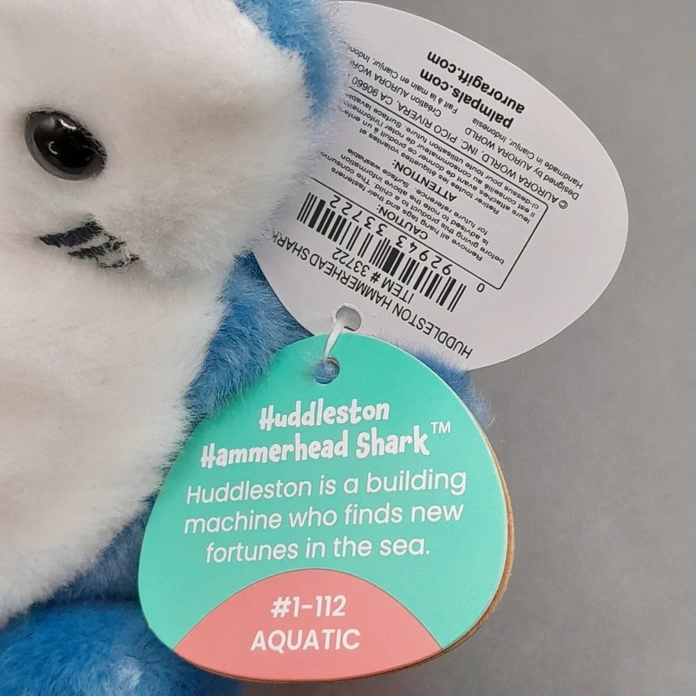 Aurora Palm Pals HUDDLESTON Hammerhead Shark 5